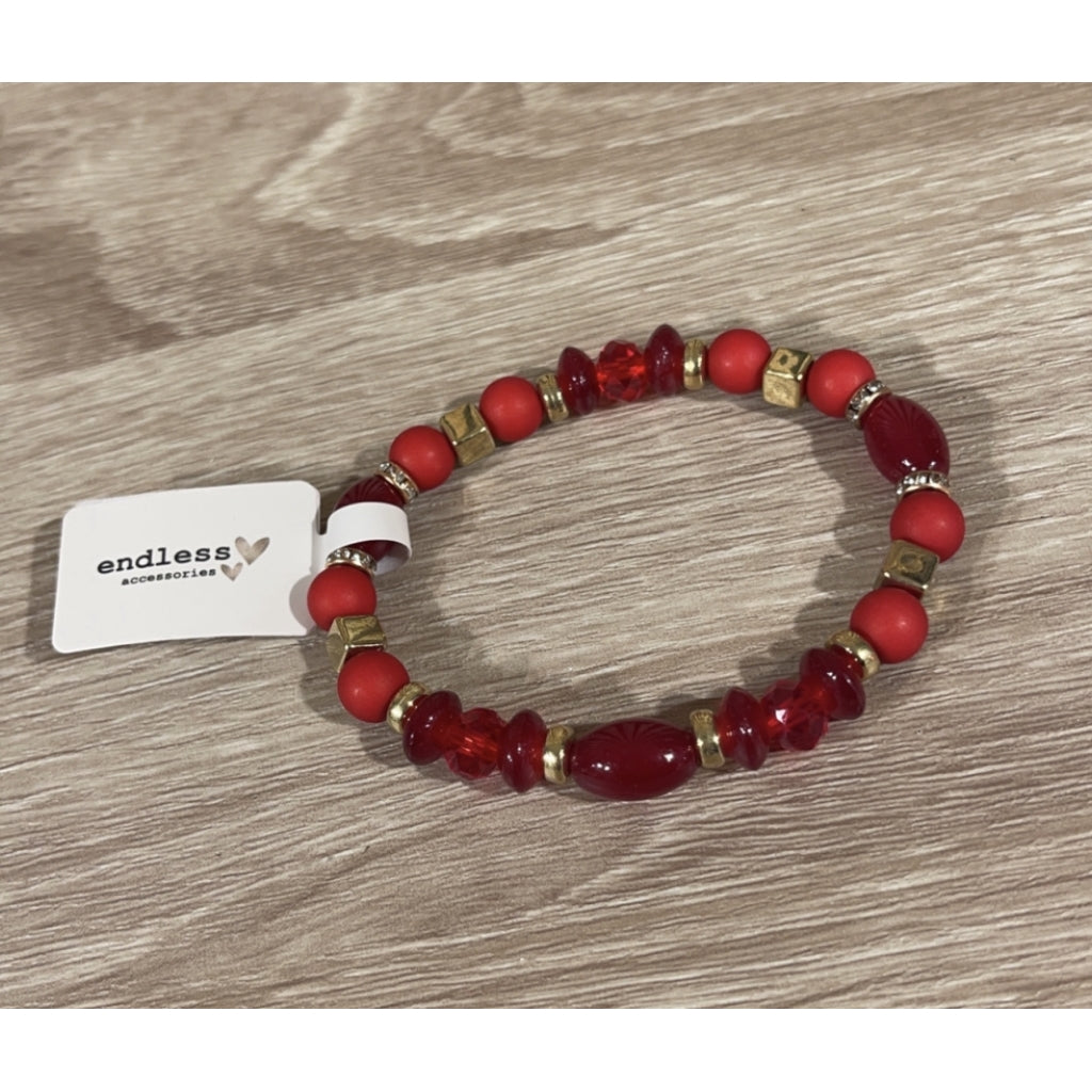 Endless Armbånd Armbånd Rød