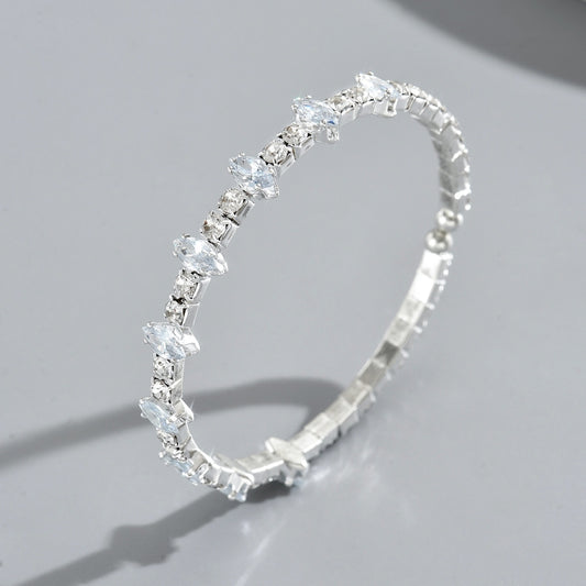 Endless Dråpe Armbånd sølv crystal