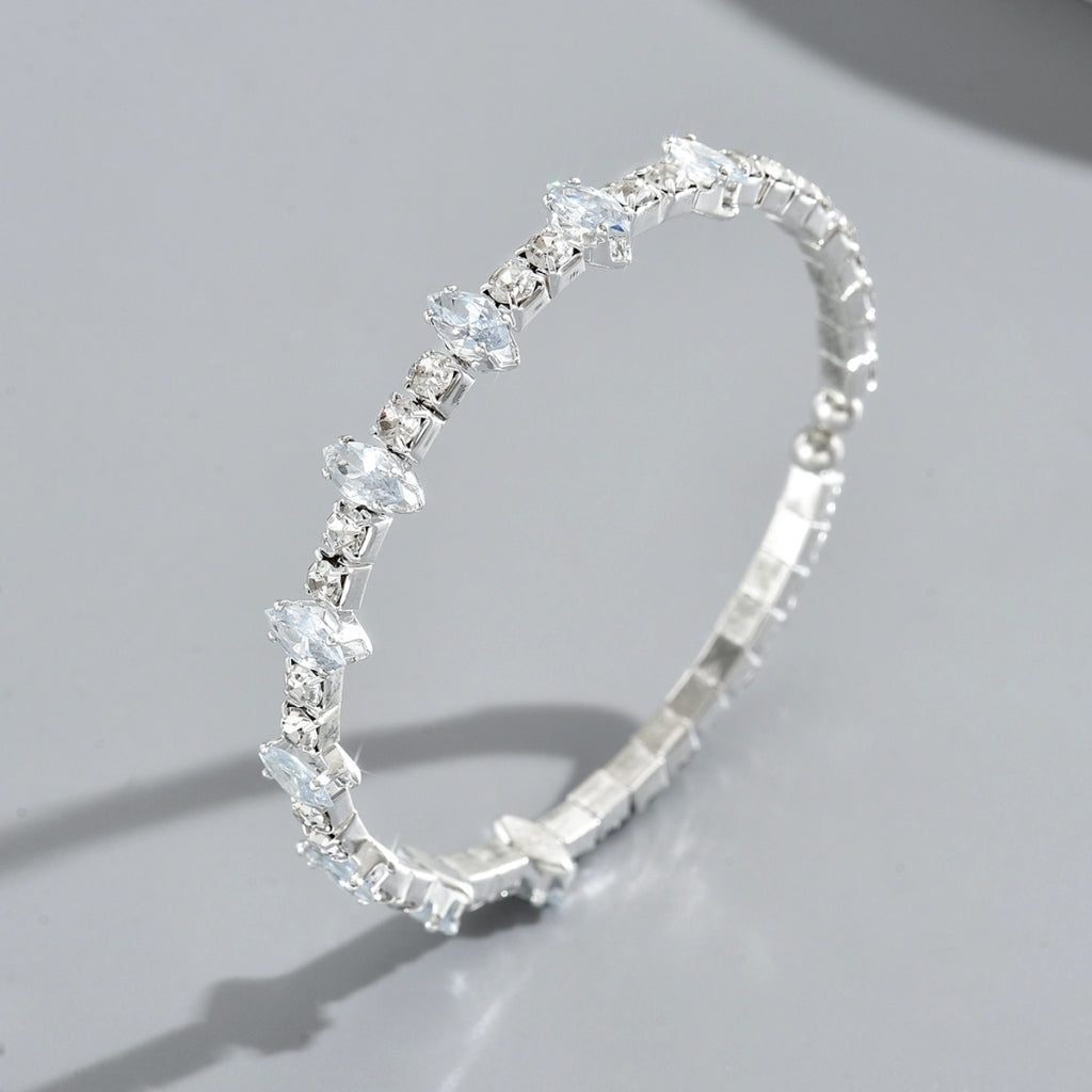 Endless Dråpe Armbånd sølv crystal