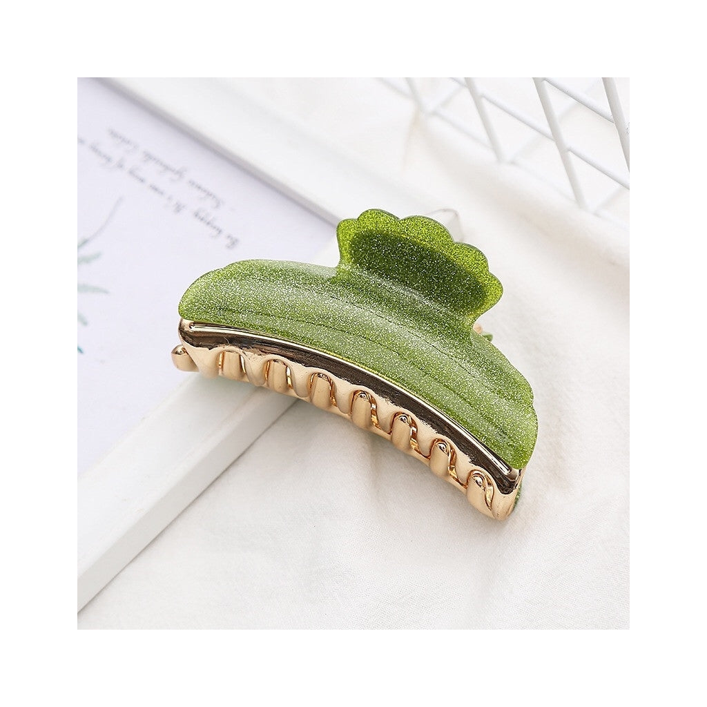 Endless Glitter Hårklyper Lime grønn