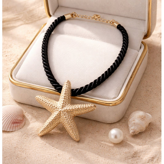 Endless Halskjede Halskjeder sort gull