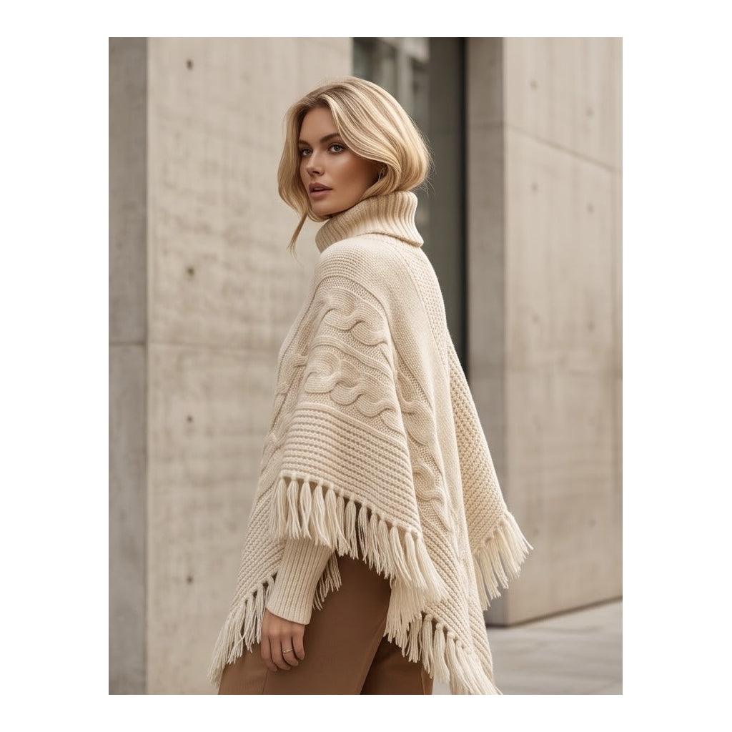 Endless Montana Poncho Poncho Offwhite