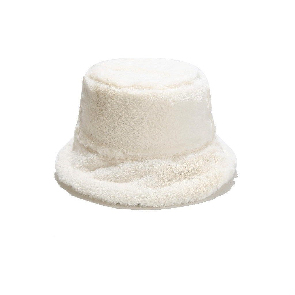 Endless Pelshatt Bøttehatter Offwhite