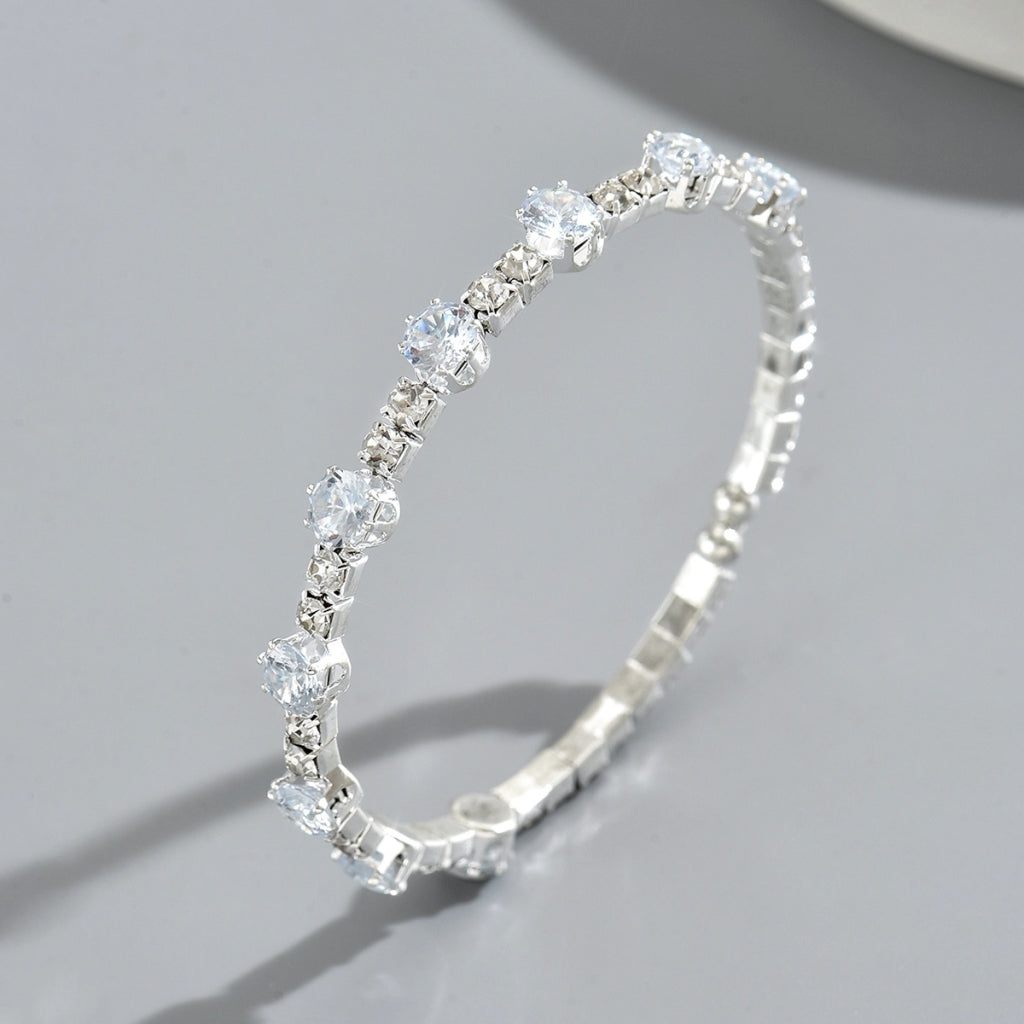Endless Sirkel Armbånd sølv crystal