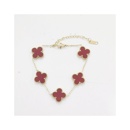 Endless Summer Clover Armbånd Bourgunder