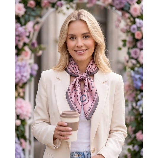 Endless bandana silke Bandanas Lys rosa