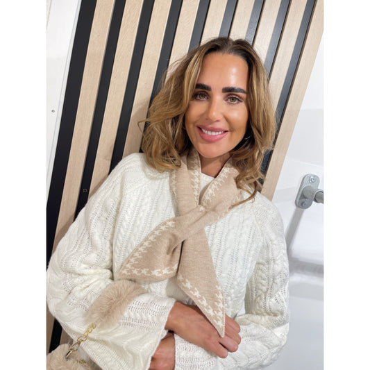 Endless skjerf Beige