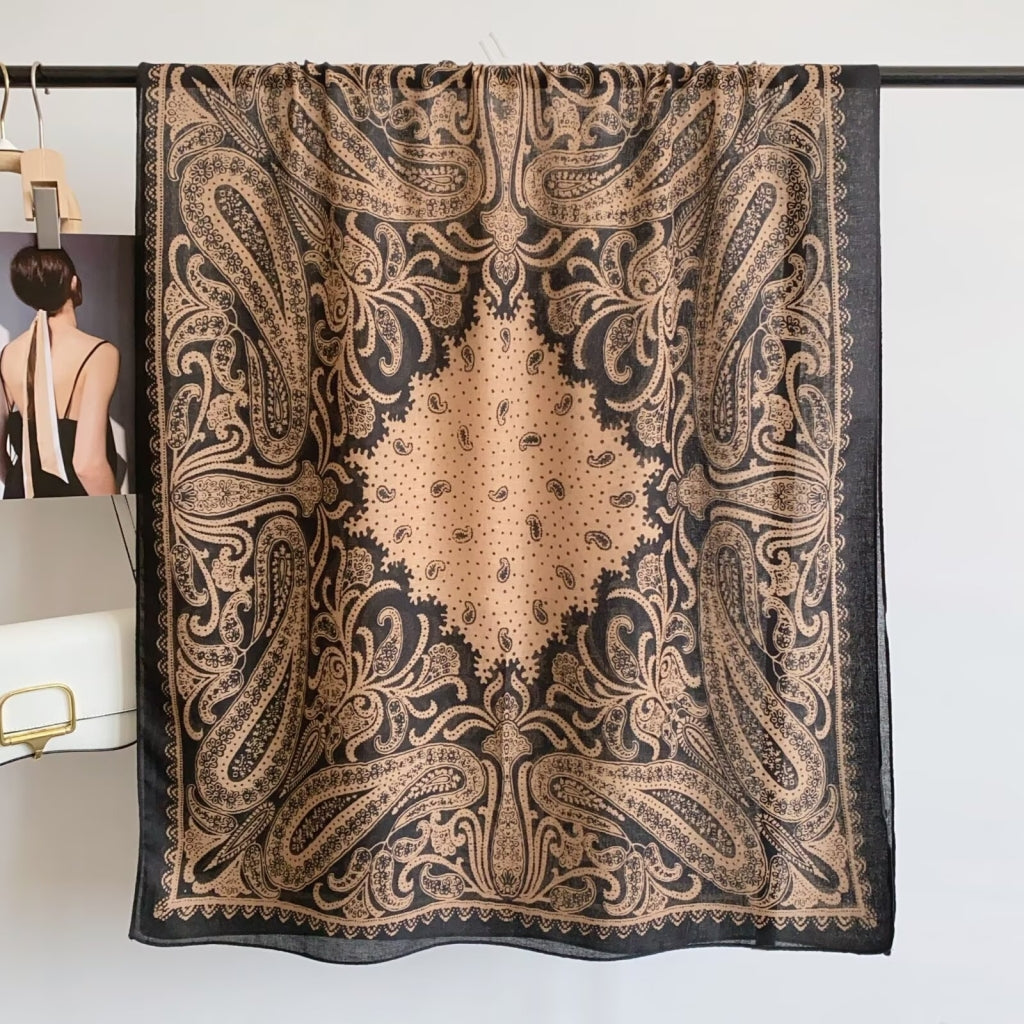 Endless skjerf Skjerf Sort Camel