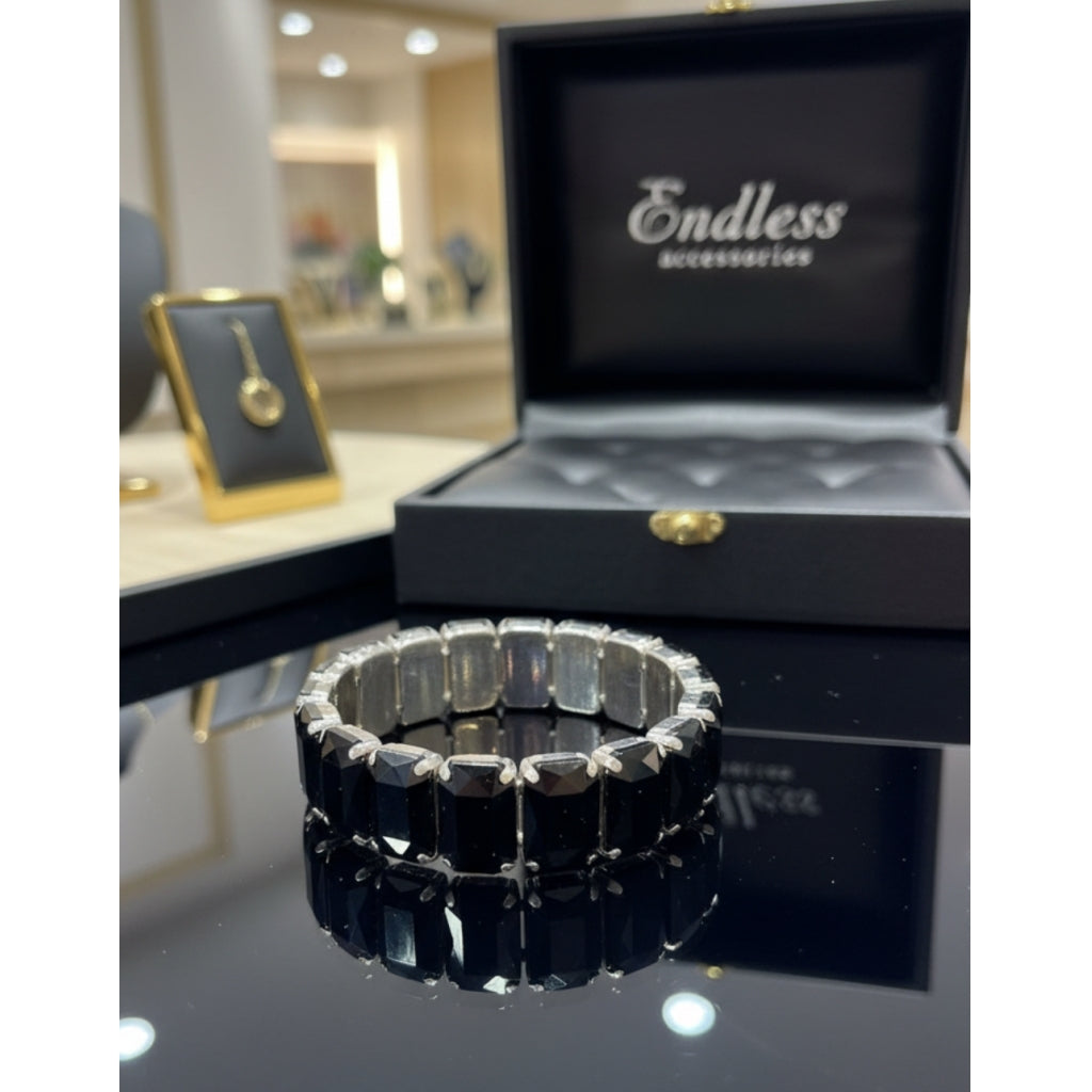 Endless Armbånd Armbånd Sølv Sort