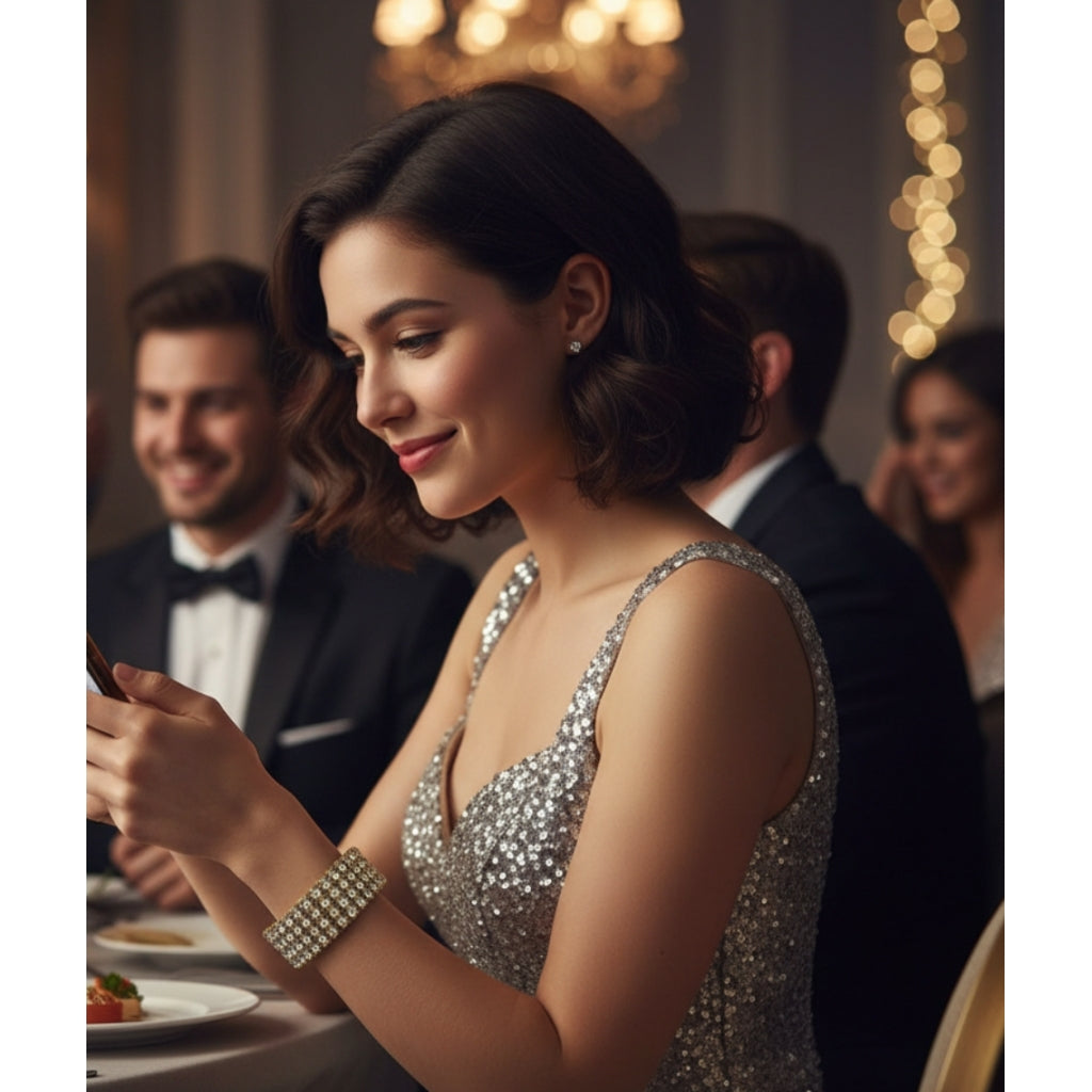 Endless Armbånd Armbånd gull crystal