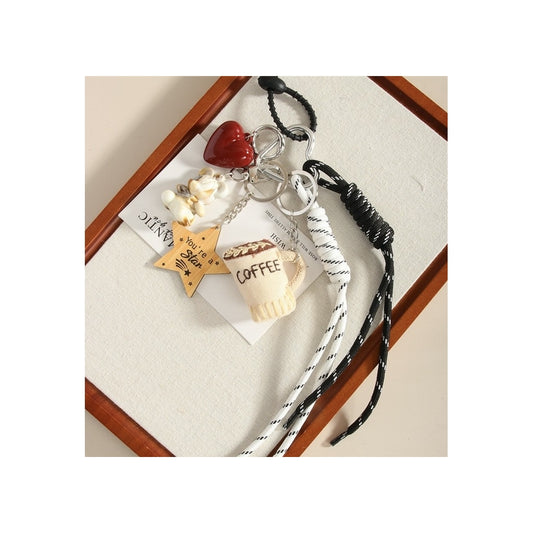 Endless Bag Charm Veskepynt Sort Hvit