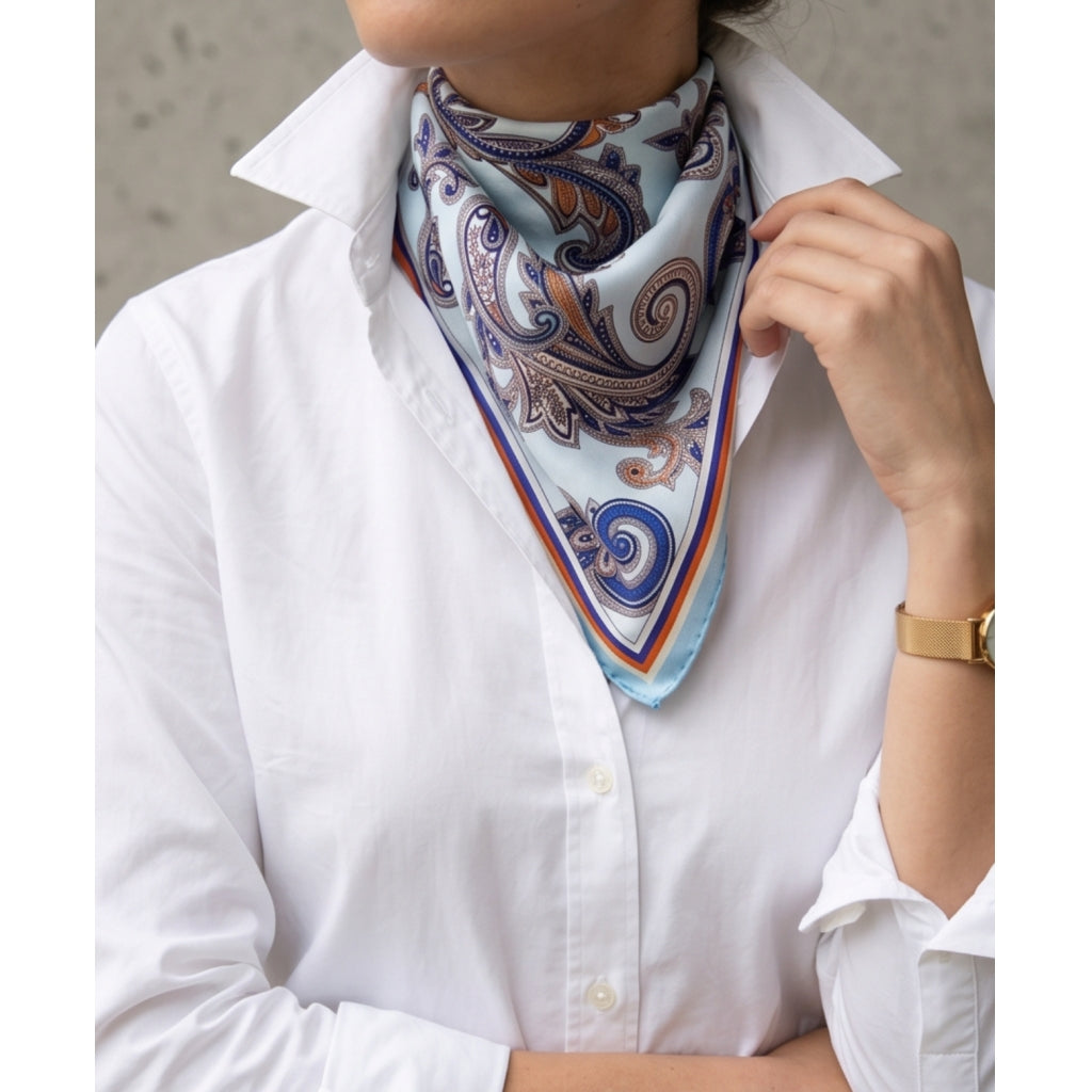 Endless Bandana viscose Bandanas Lys blå