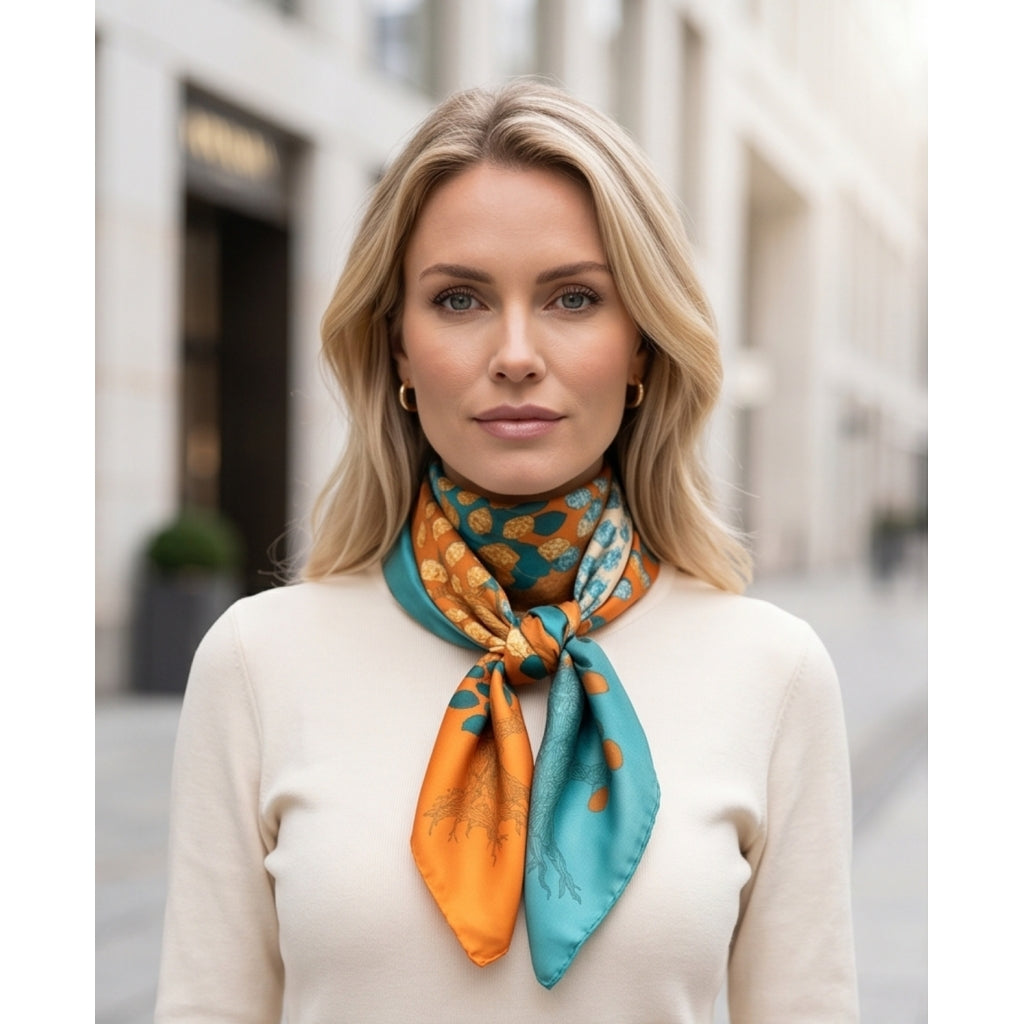 Endless Bandanas Bandanas Aqua Orange
