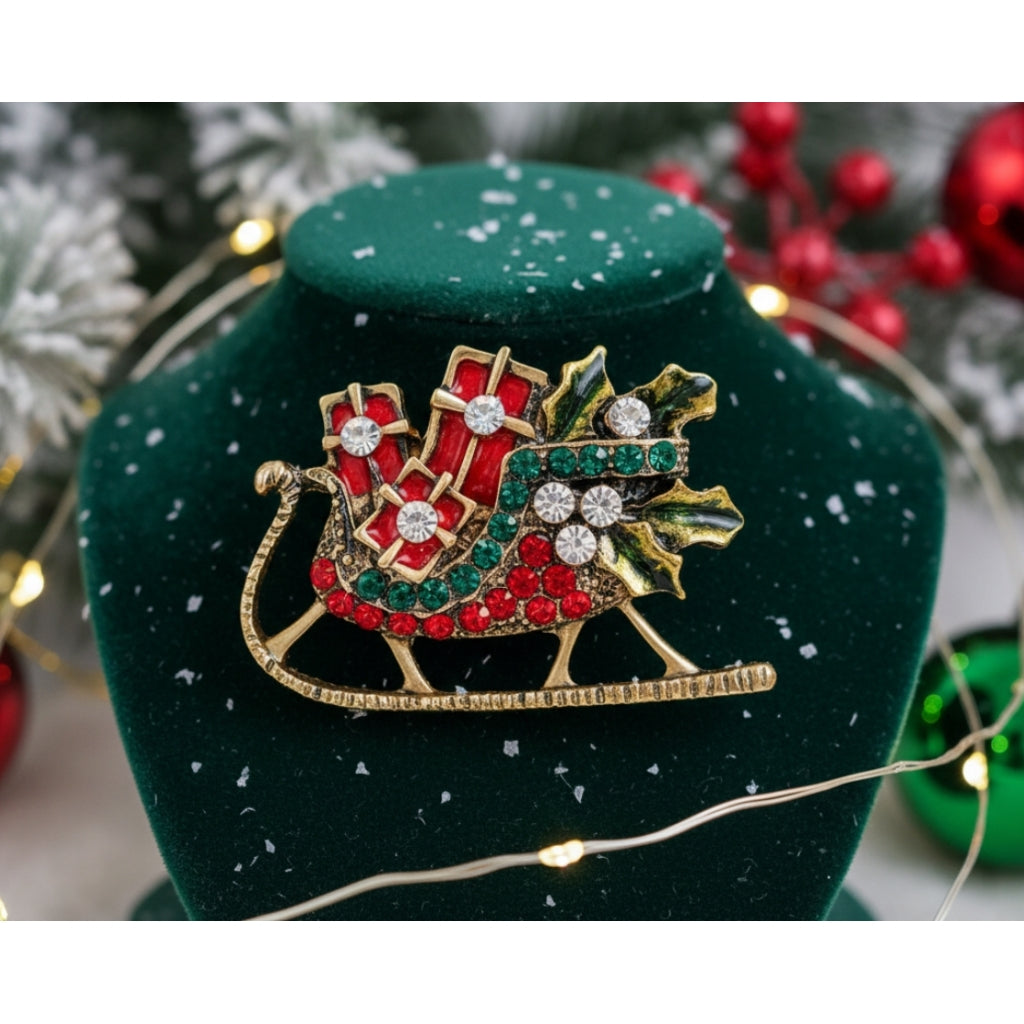 Endless Brosje Brosje rød-grønn