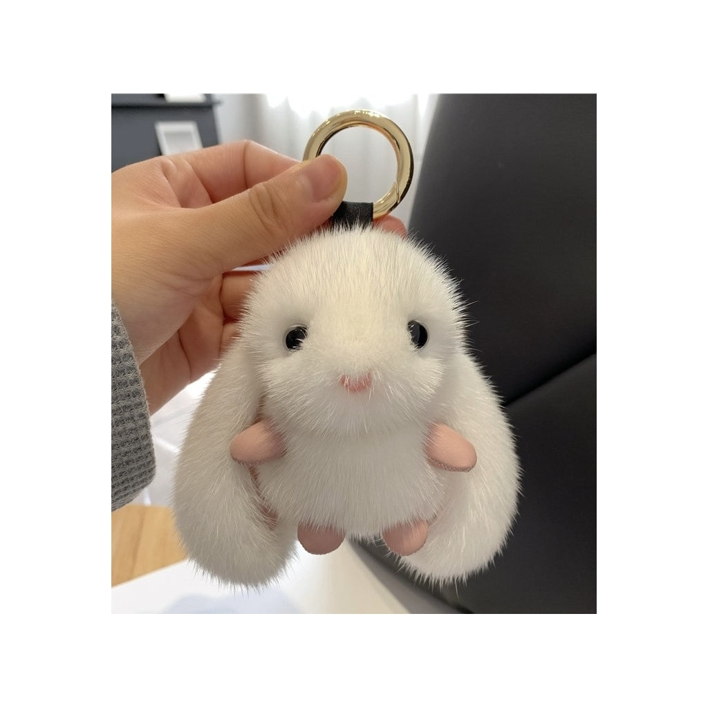 Endless Kanin Veskepynt Hvit