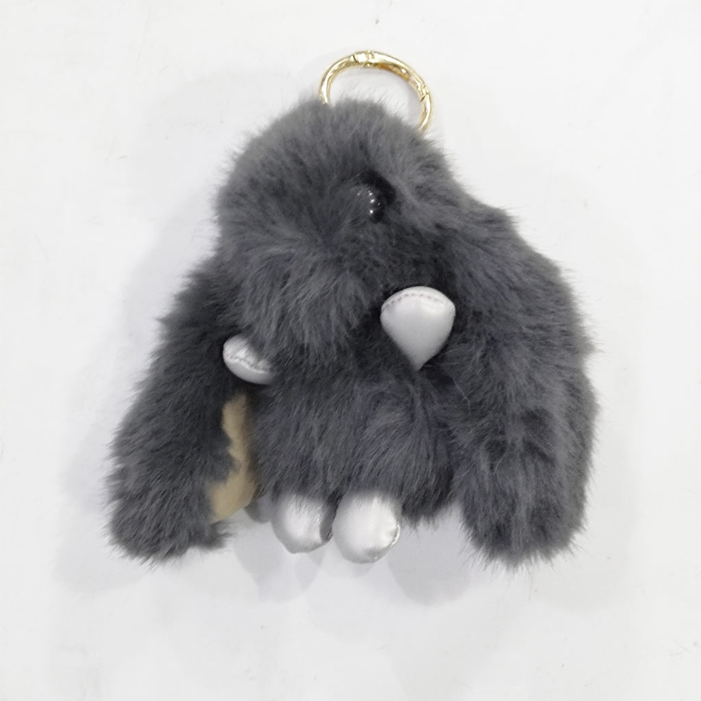 Endless Kanin Veskepynt Mørk grå