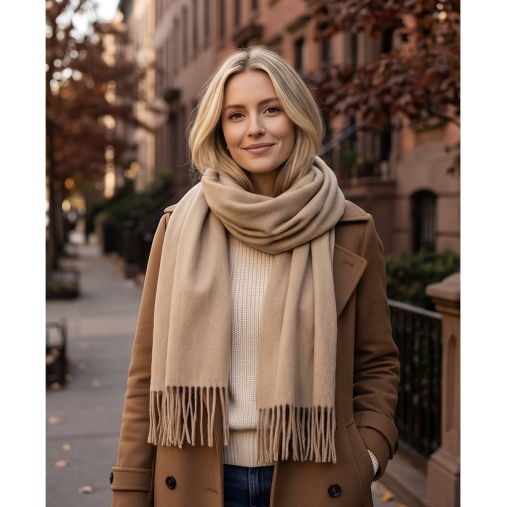 Endless London Scarf Skjerf Beige