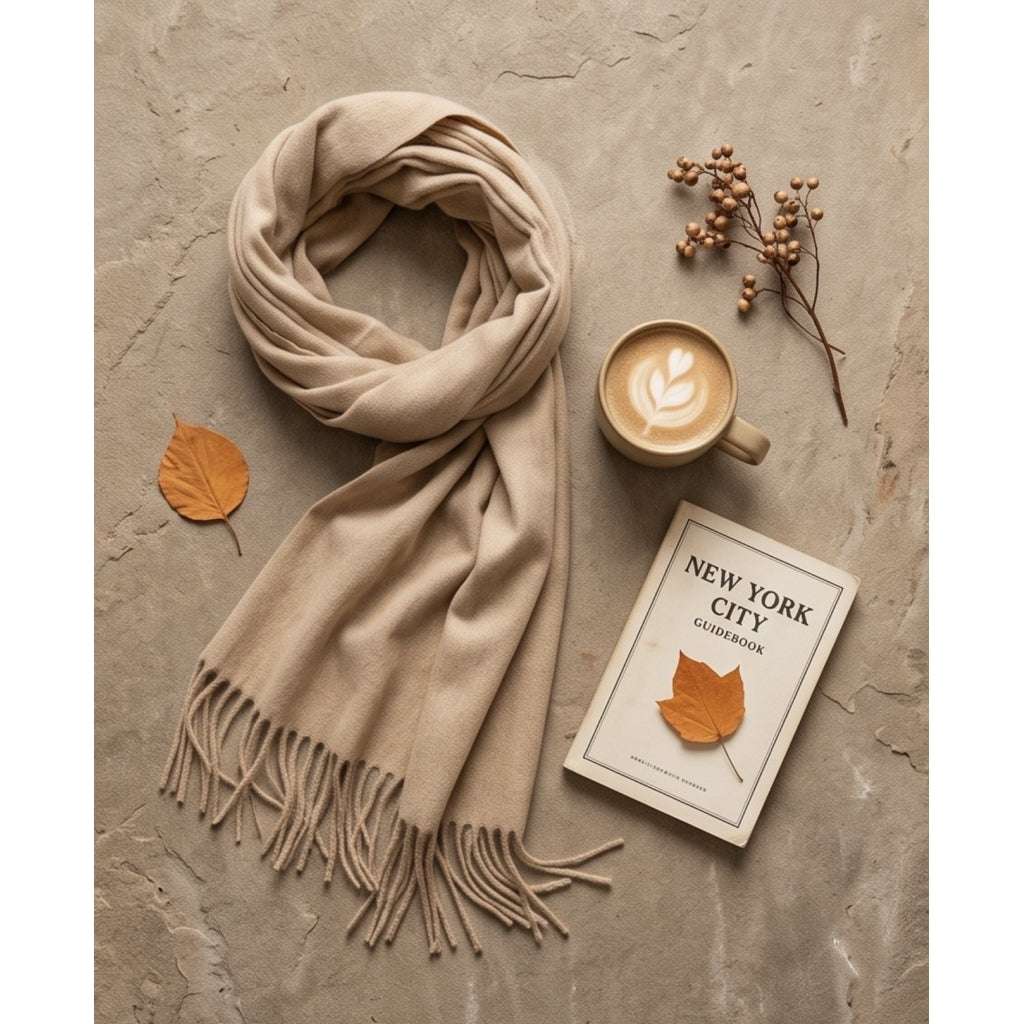 Endless London Scarf Skjerf Beige