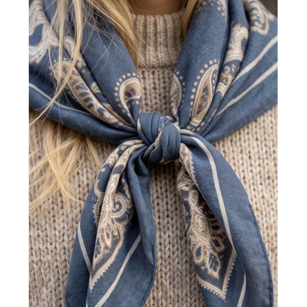 Endless Manipur scarf Skjerf Mørk blå