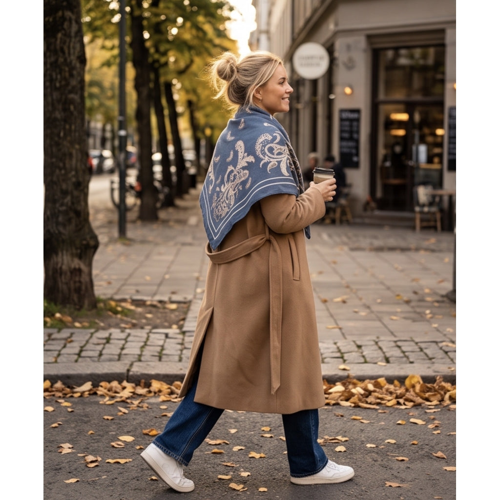 Endless Manipur scarf Skjerf Mørk blå