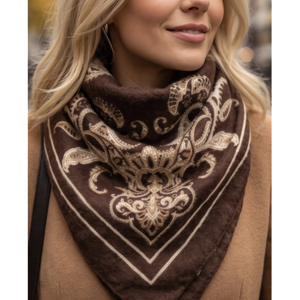 Endless Manipur scarf Skjerf Mørk brun