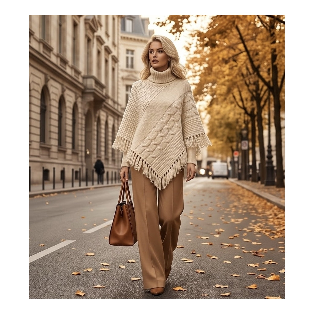 Endless Montana Poncho Poncho Offwhite