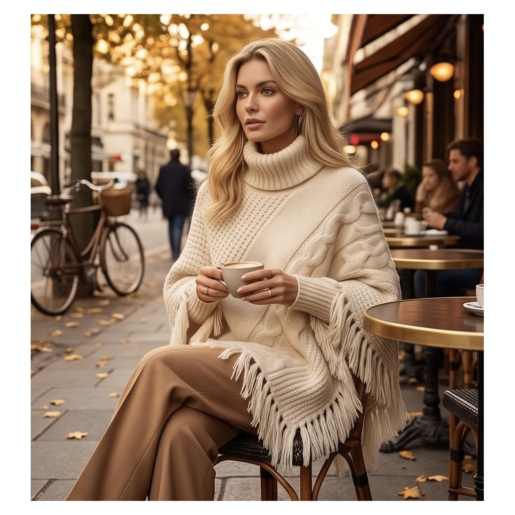 Endless Montana Poncho Poncho Offwhite