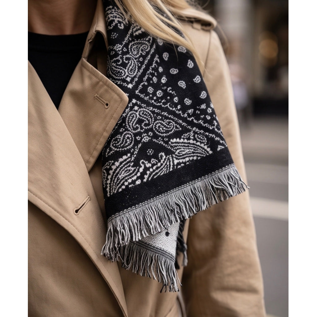 Endless Nepal Rag Skjerf Sort