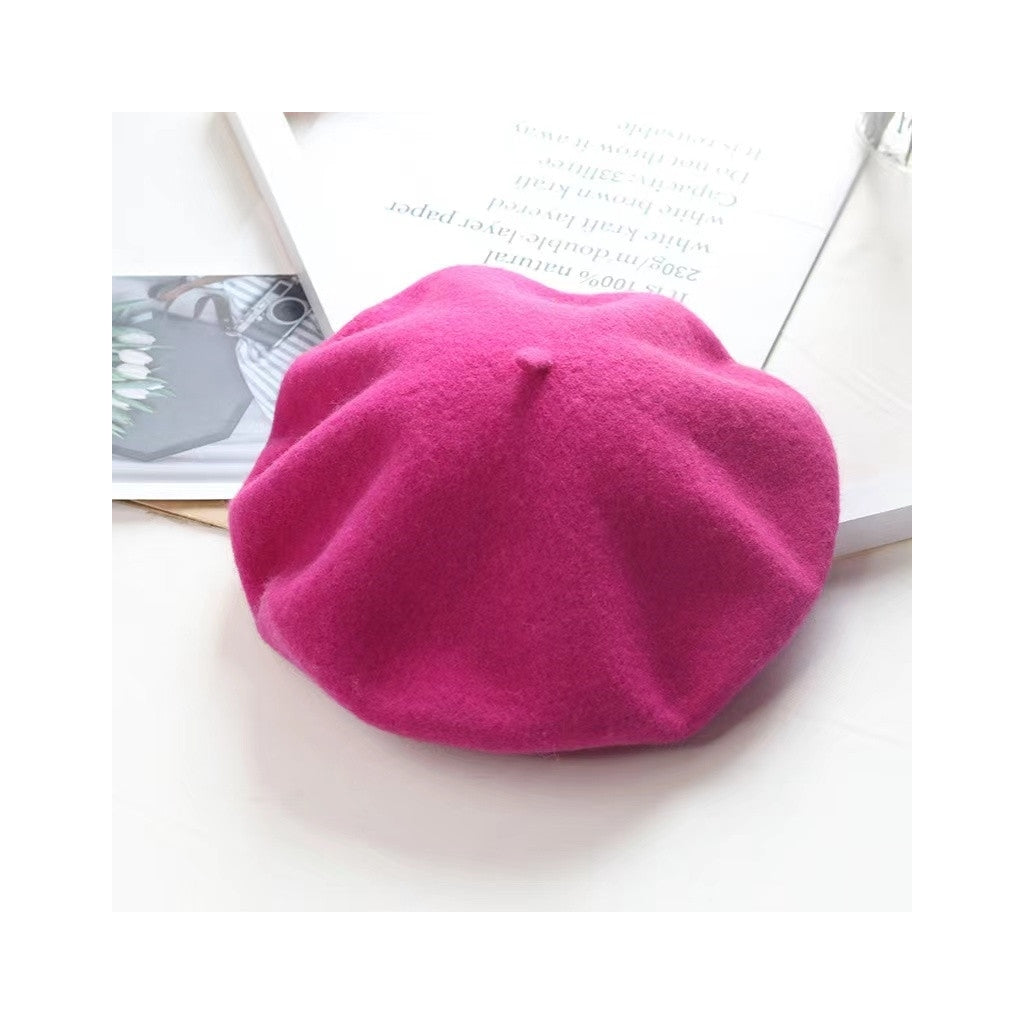 Endless Paris beret hodeplagg Fuxia