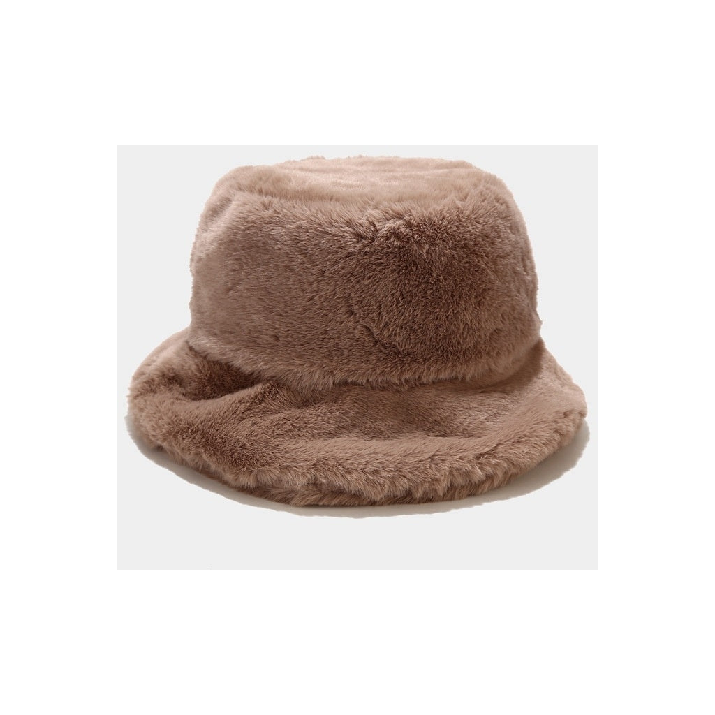 Endless Pelshatt Bøttehatter Lys brun