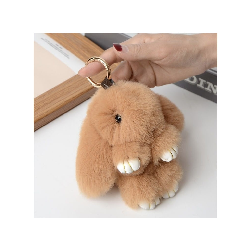 Endless Rabitt Veskepynt Lys brun