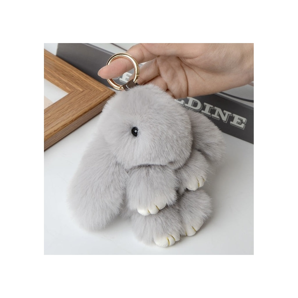 Endless Rabitt Veskepynt Lys grå