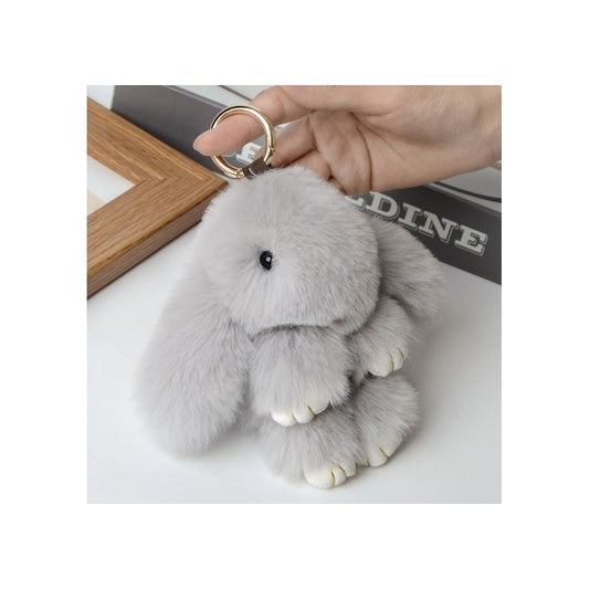 Endless Rabitt Veskepynt Lys grå