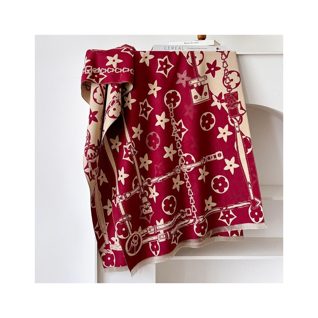 Endless Skjerf Skjerf Bringebær offwhite