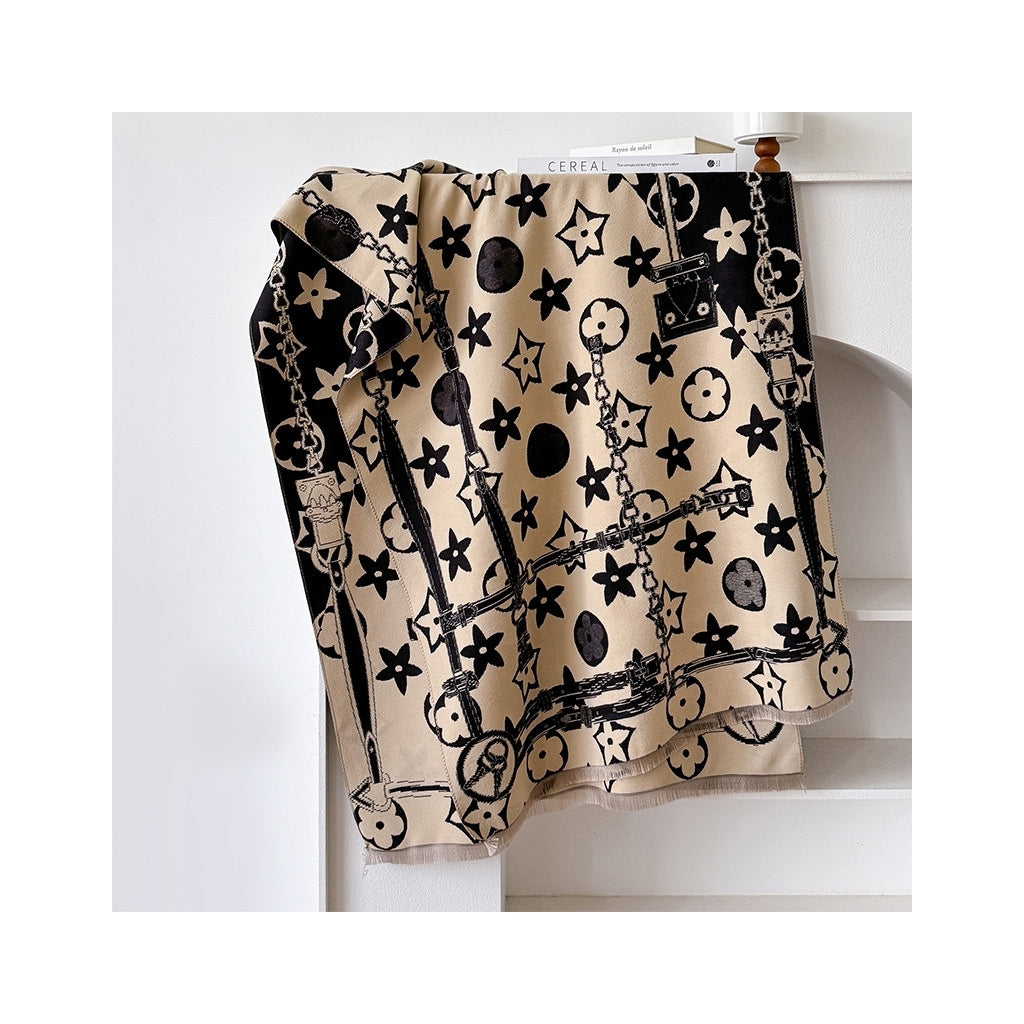 Endless Skjerf Skjerf Sort Offwhite