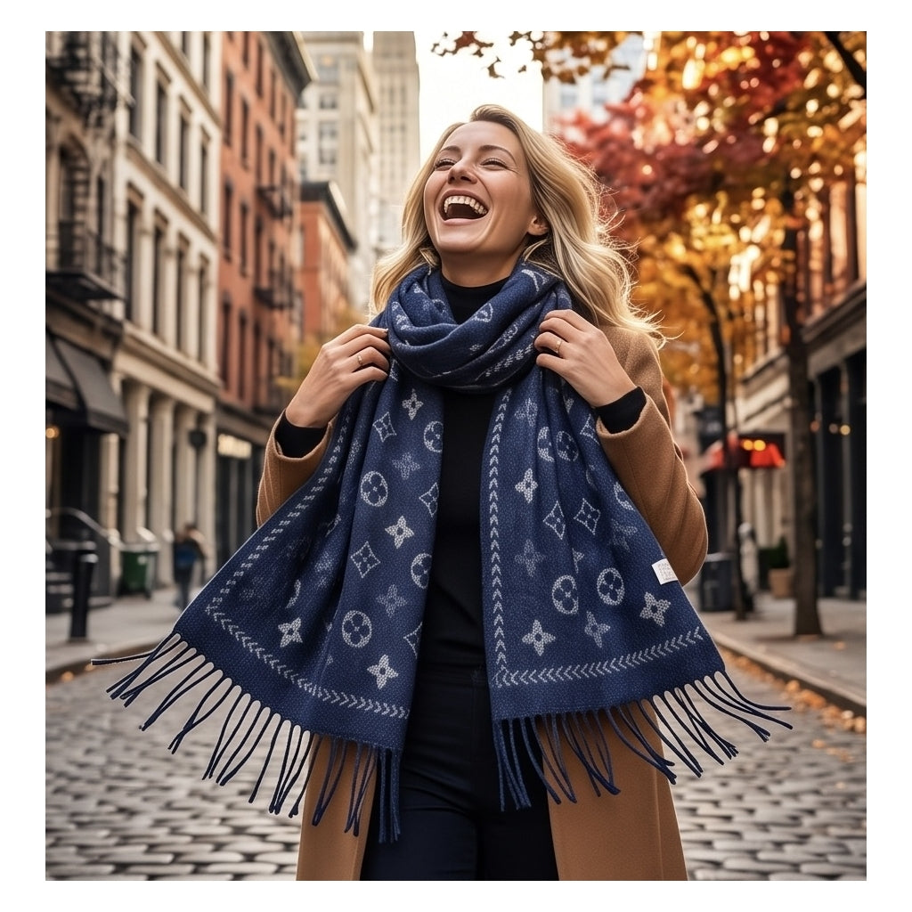 Endless Stockholm Scarf Skjerf Blå