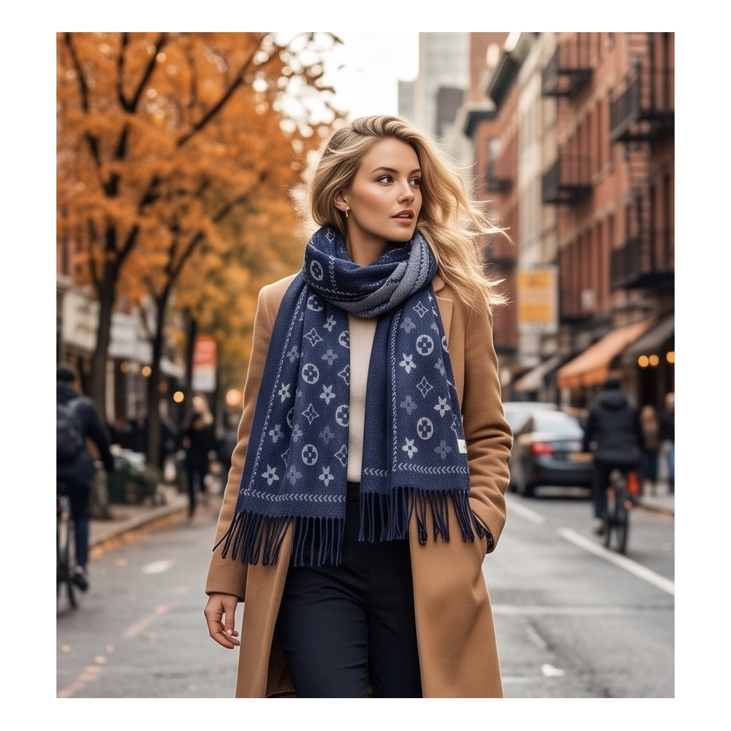 Endless Stockholm Scarf Skjerf Blå