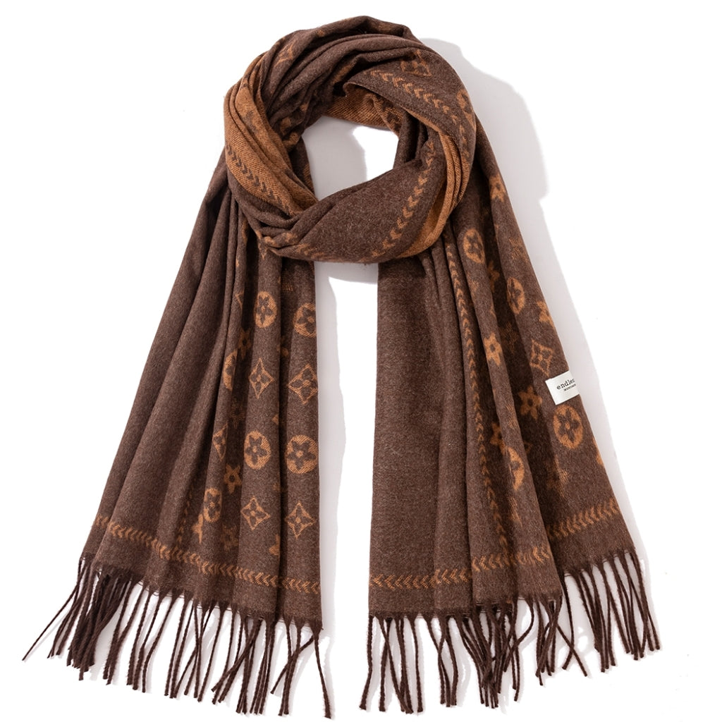 Endless Stockholm Scarf Skjerf Brun