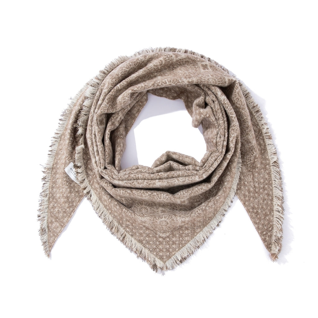 Endless Tibet Rag Skjerf Beige