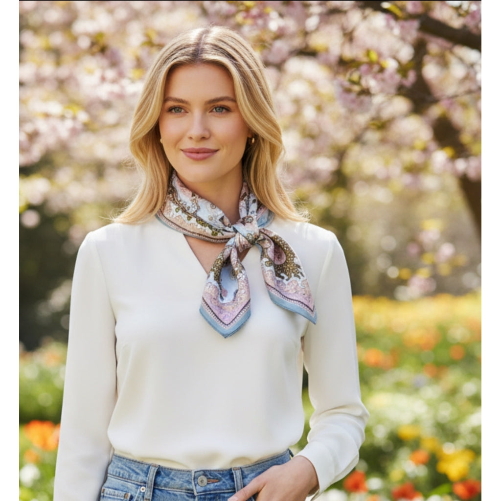 Endless bandana Bandanas Lys blå