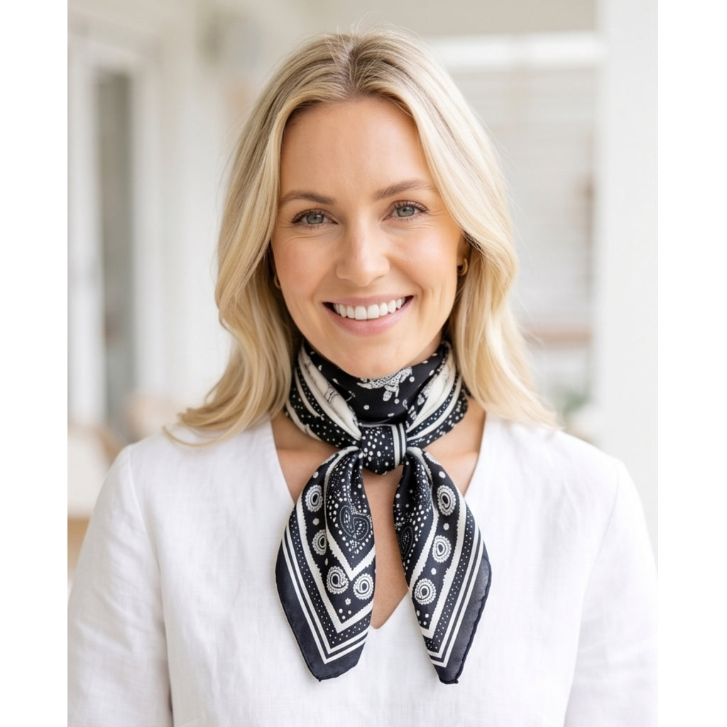 Endless bandana silke Bandanas Sort