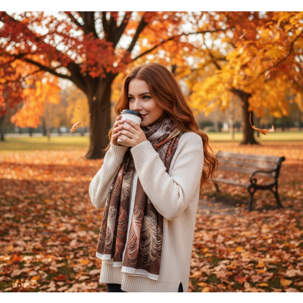 Endless skjerf Skjerf Brun