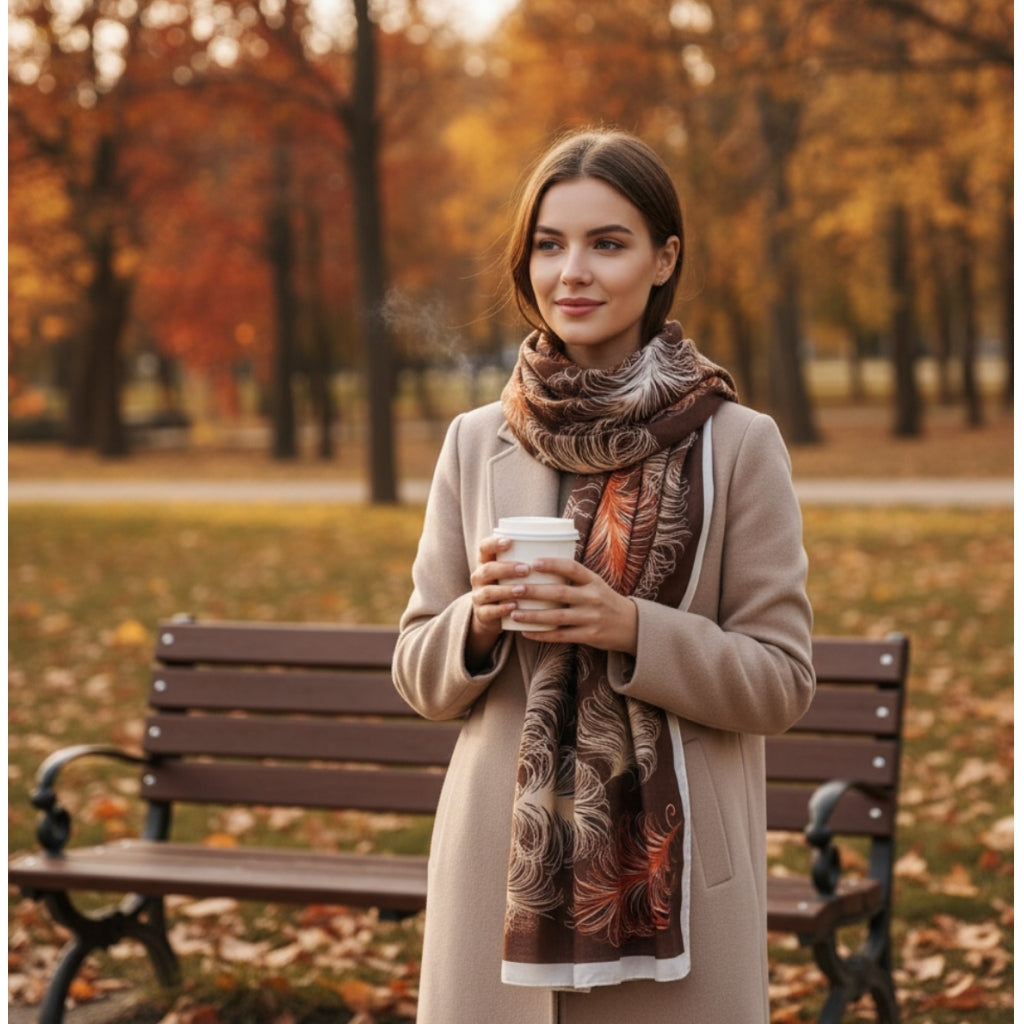 Endless skjerf Skjerf Brun