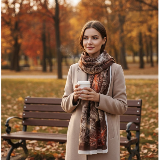 Endless skjerf Skjerf Brun