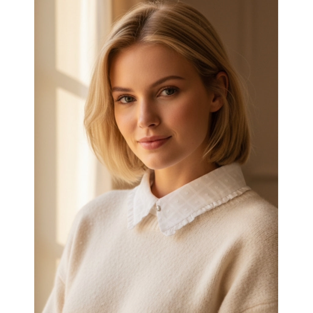 Endless skjortekrage Skjortekrager Hvit