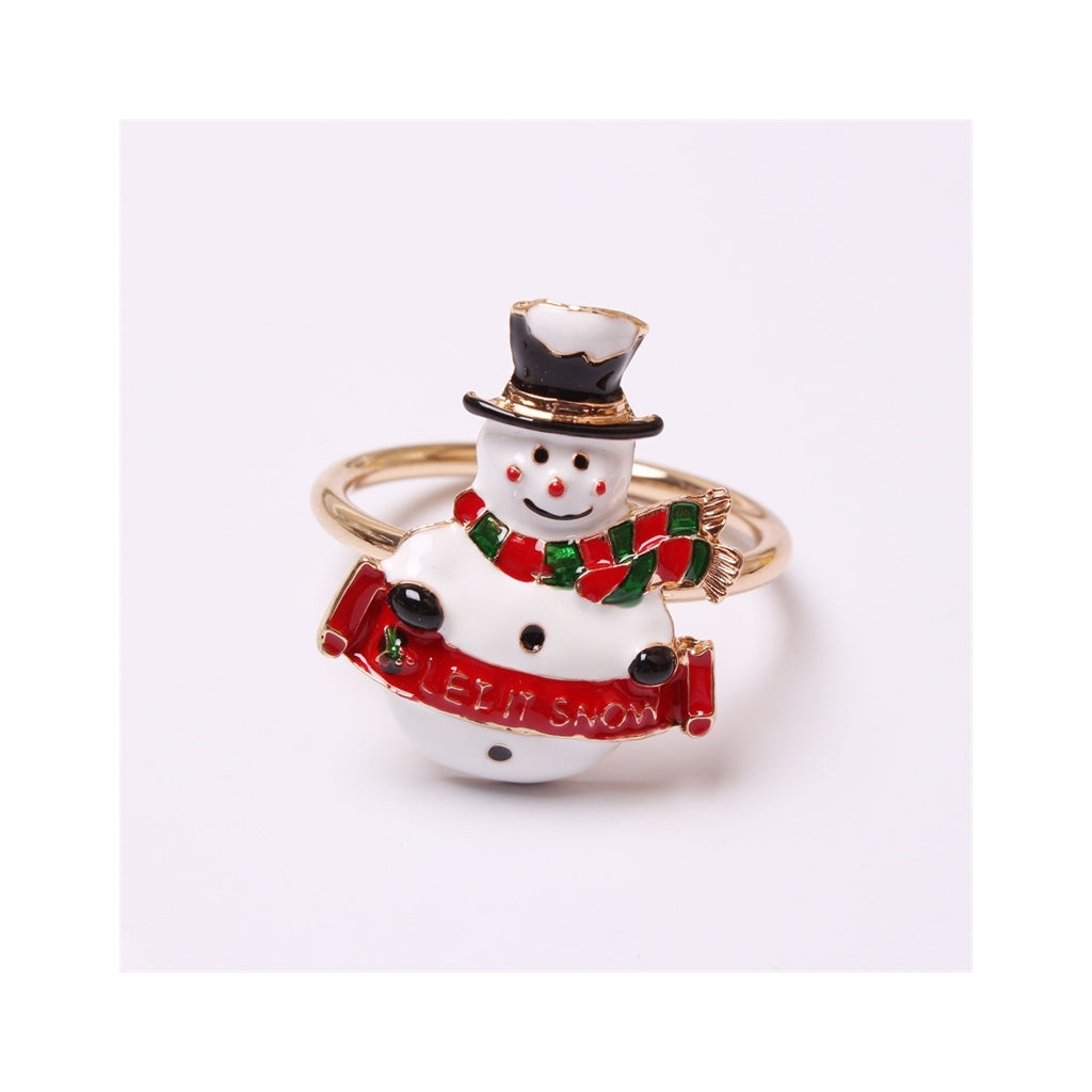 Endless snømann serviett ring snømann